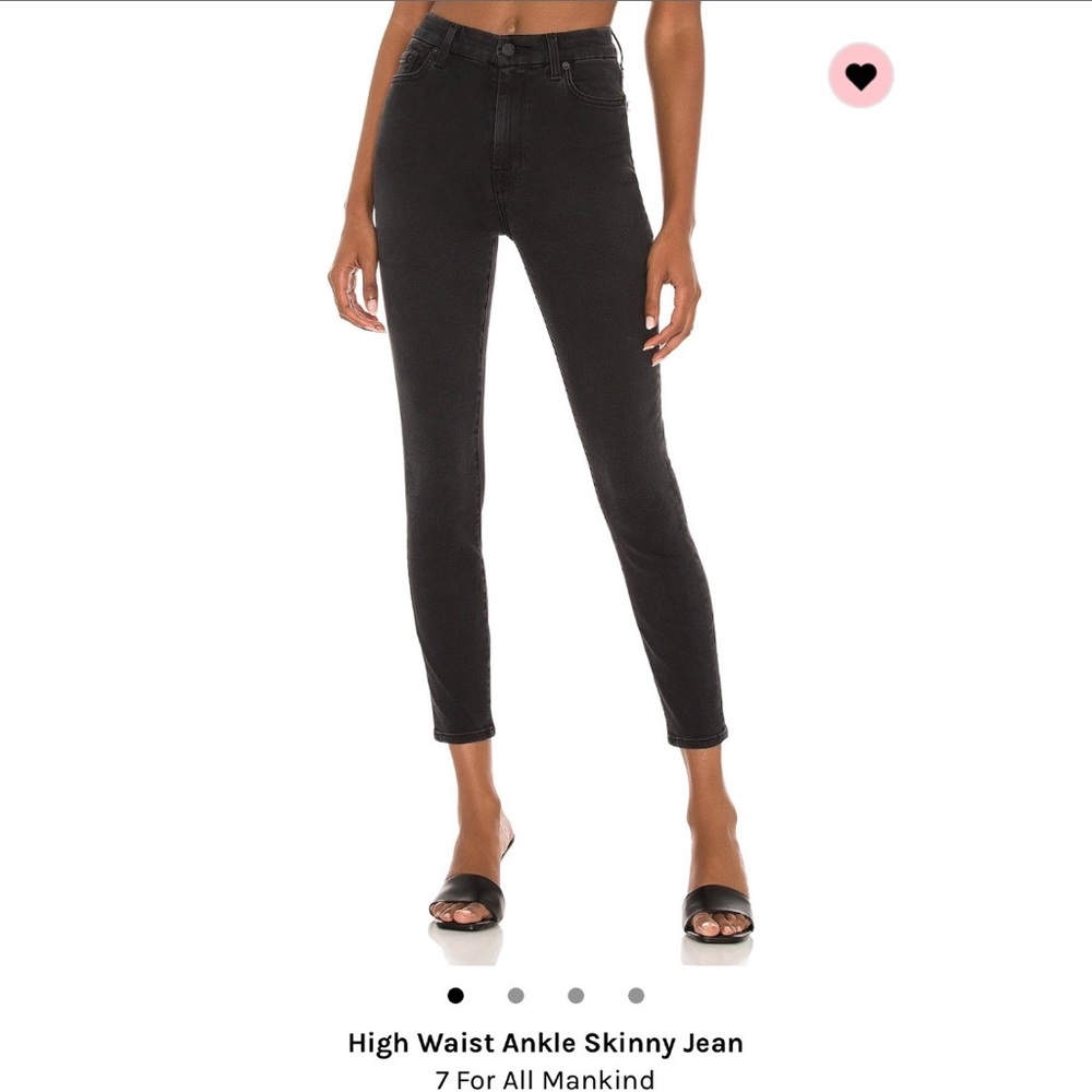 High waist skinny jeans 7 For All Mankind size 28 NWT